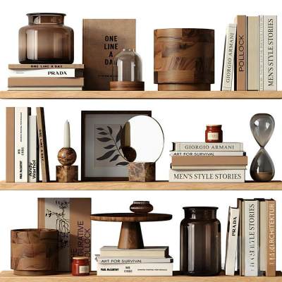 现代陈设 饰品 书籍 蜡烛 香薰 书籍 摆件 装饰品